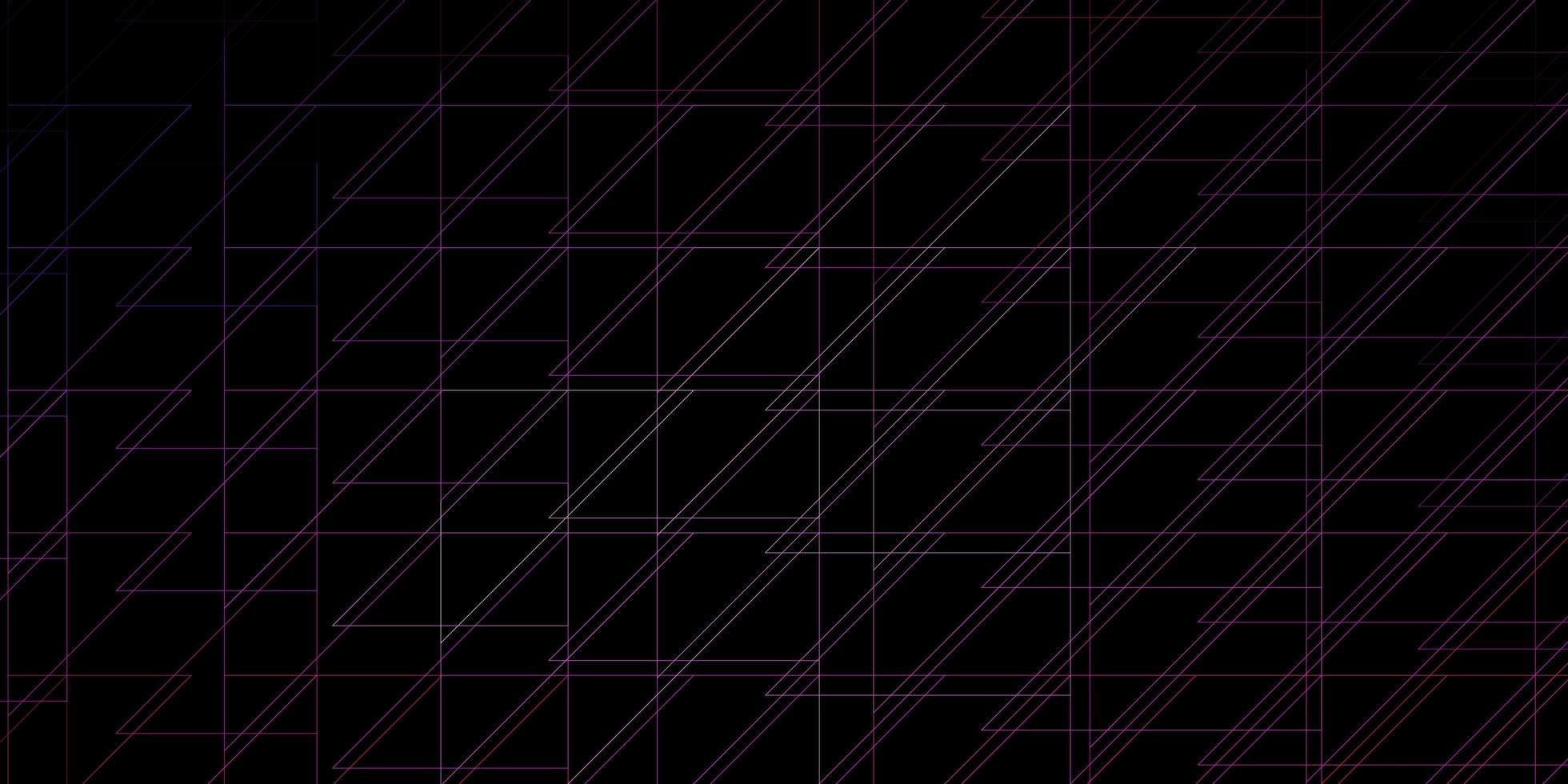donkerpaars, roze vectorlay-out met lijnen. geometrische abstracte illustratie met vage lijnen. patroon voor boekjes, folders. vector