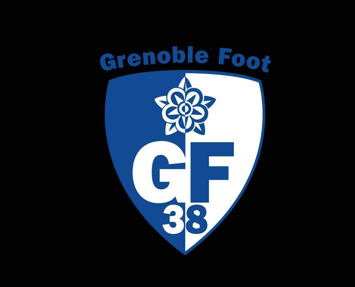 grenoble voet club symbool logo ligue 1 Amerikaans voetbal Frans abstract ontwerp vector illustratie met zwart achtergrond