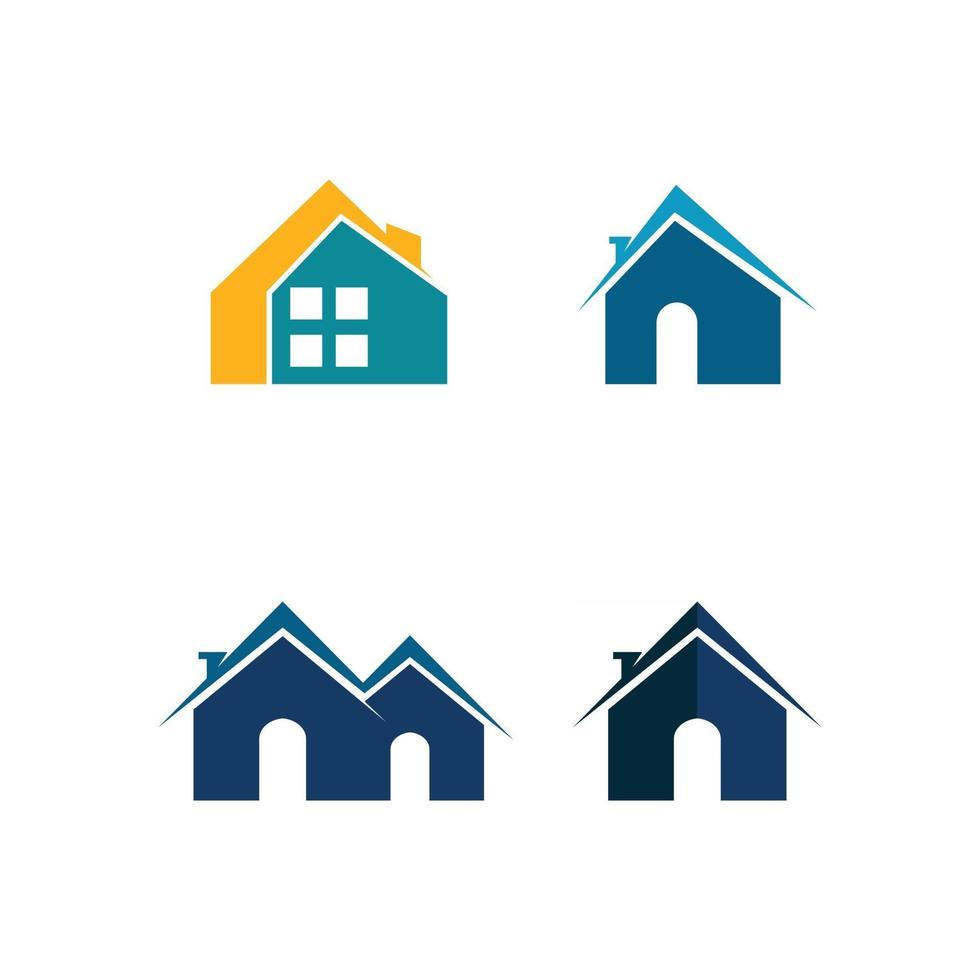 huis en huis logo onroerend goed en huis gebouwen vector logo pictogrammen sjabloon