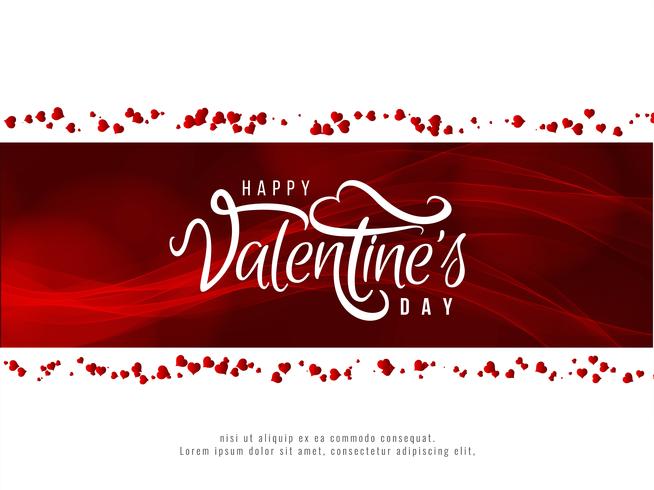 Mooie Happy Valentine&#39;s Day liefde achtergrond vector