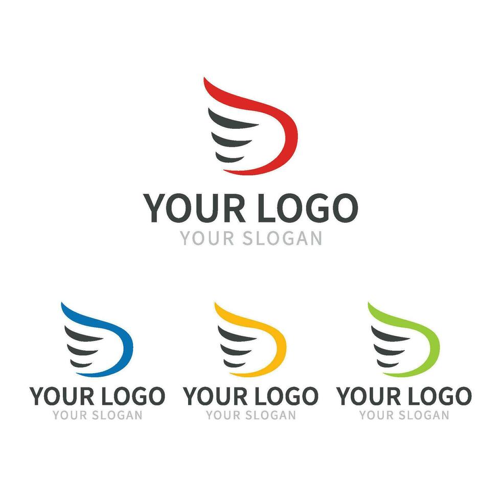 creatief monogram brief d logo ontwerp vector