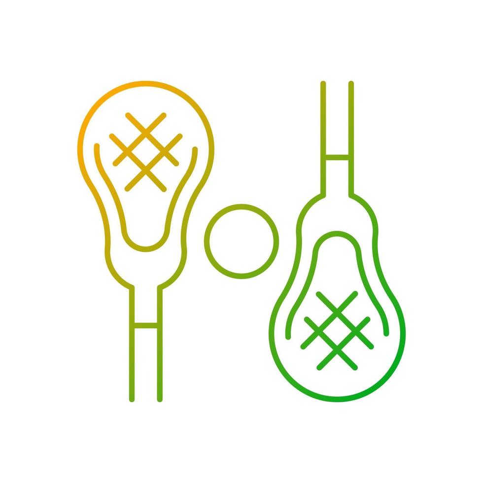 lacrosse gradiënt lineaire vector icon