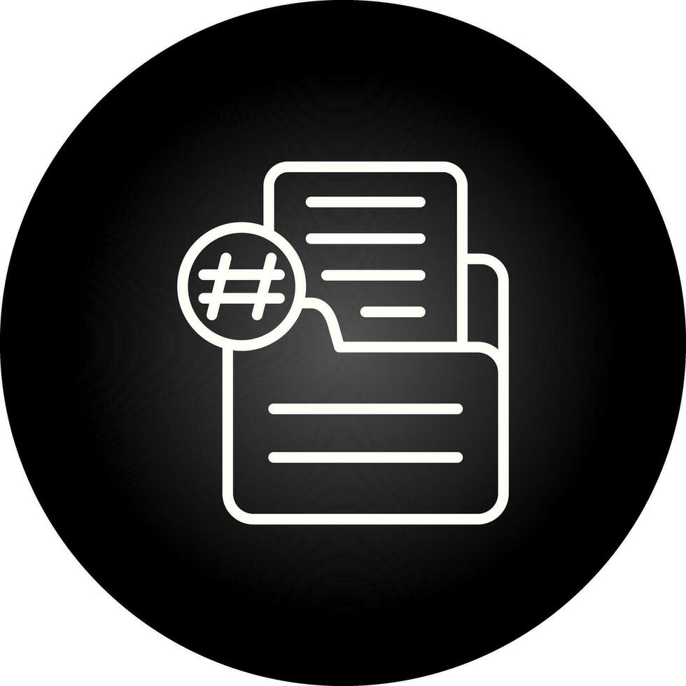 document nummering vector icoon