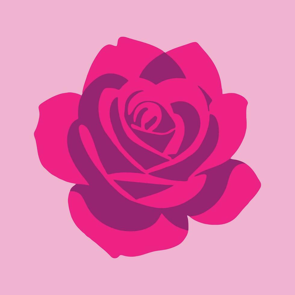 gemakkelijk vector roos logo bloem