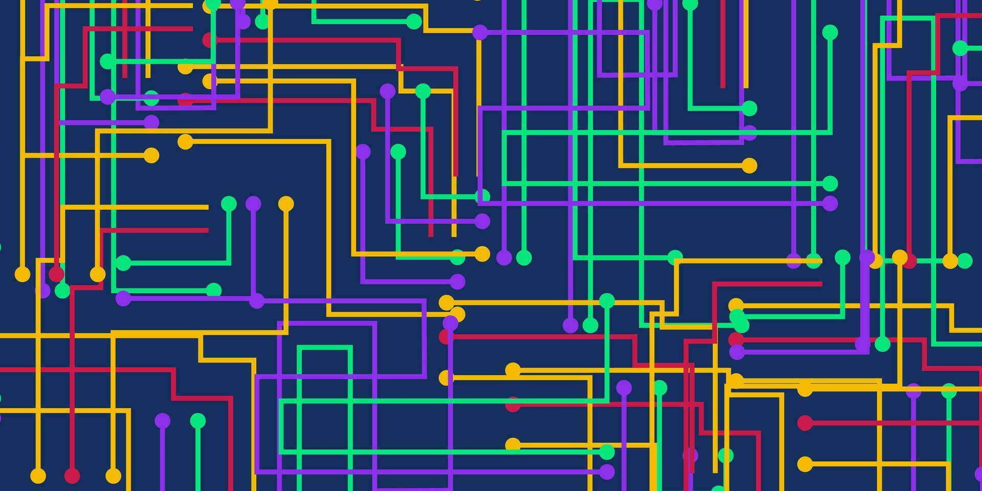 abstract paneel technologie veelkleurig achtergrond vector