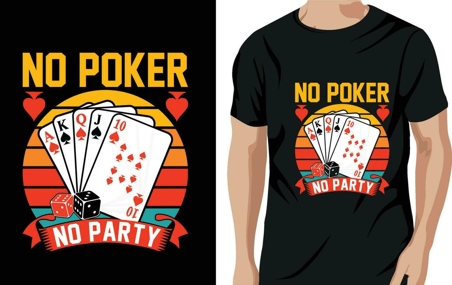vector Nee poker Nee partij poker citaten t overhemd ontwerp vector grafisch