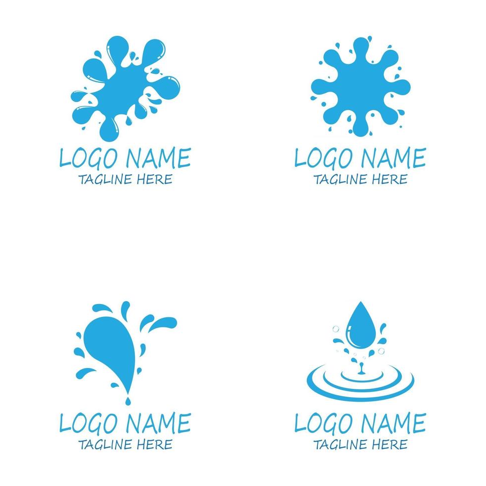 water splash pictogram vector illustratie ontwerpsjabloon