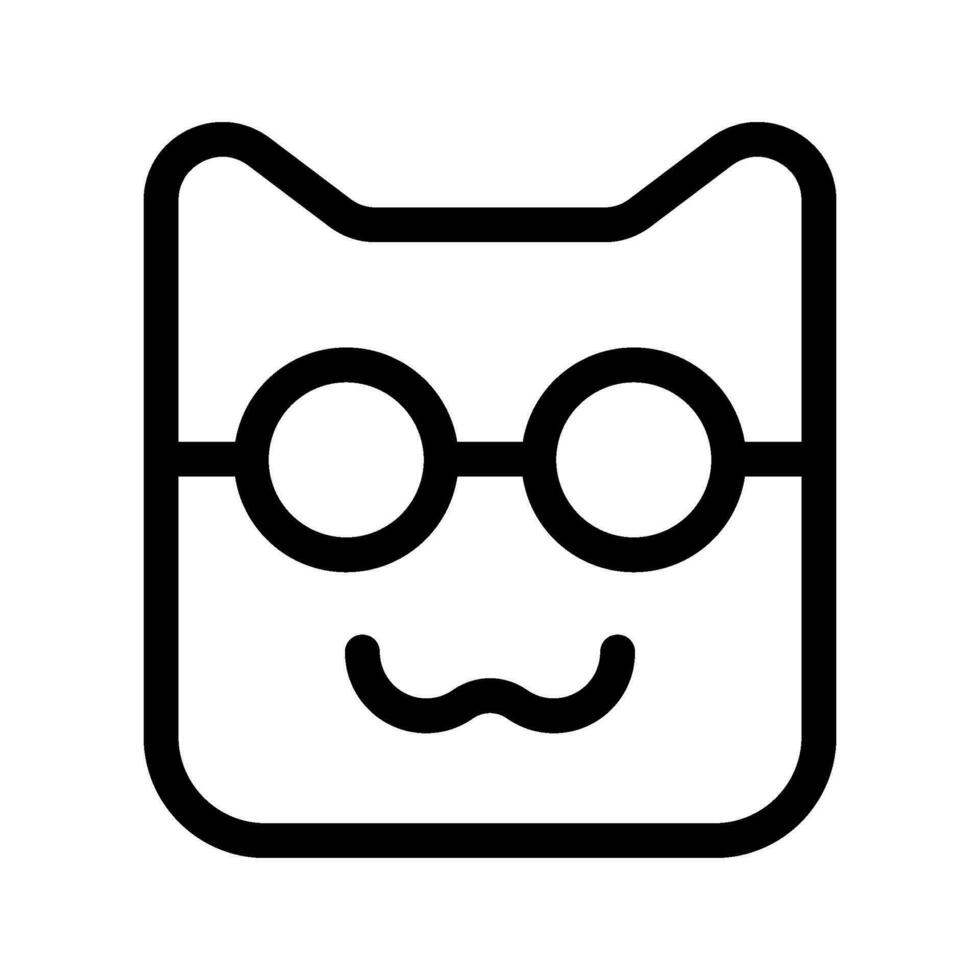 kat gezicht icoon vector symbool ontwerp illustratie