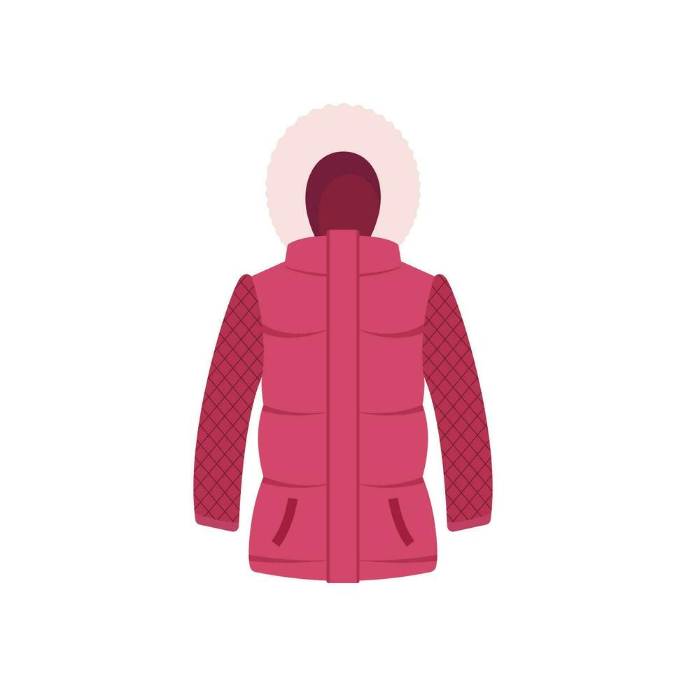 winter of herfst kleren en verkoudheid weer accessoires geïsoleerd Aan wit achtergrond. vector knus kleding warm jas of bovenkleding mode.