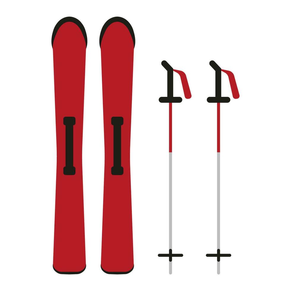 een reeks van vector grafisch voor kerstmis, winter seizoen items icoon vakantie, vakantie illustratie. ski apparatuur.