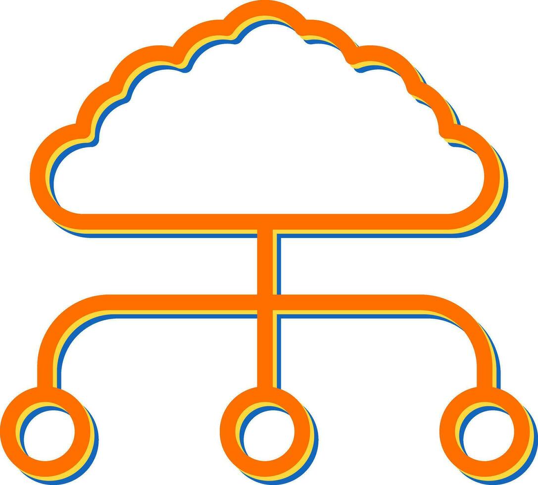 wolk vector pictogram