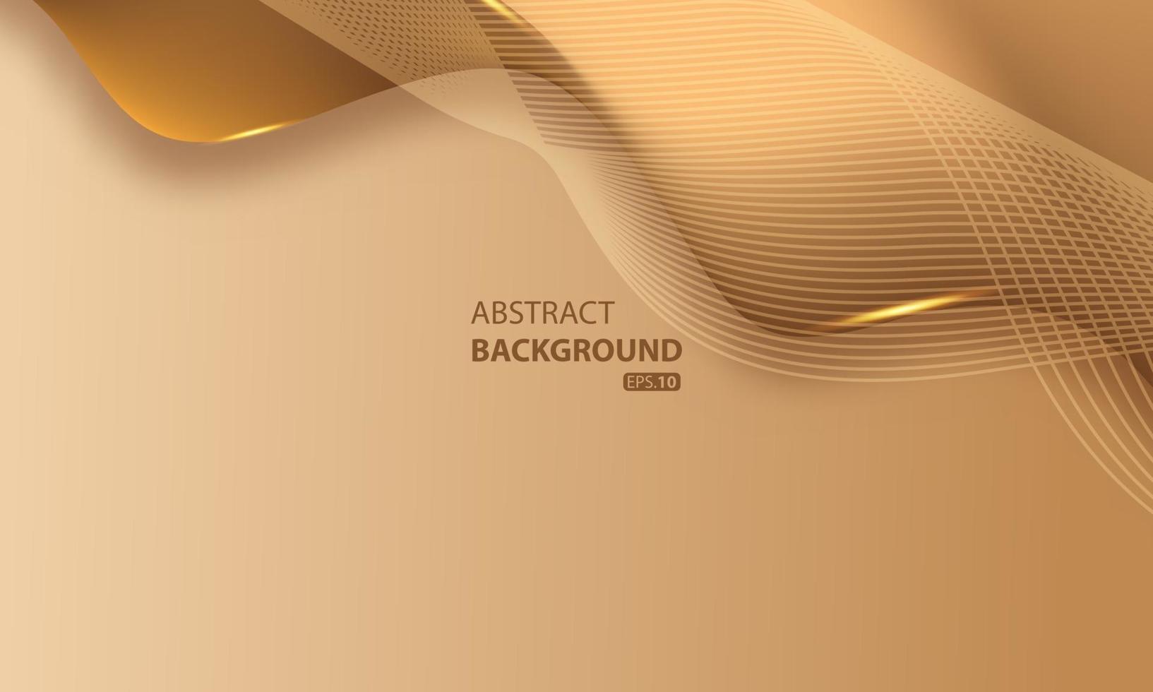 abstracte luxe gouden lijnen achtergrond met gloed effect vector