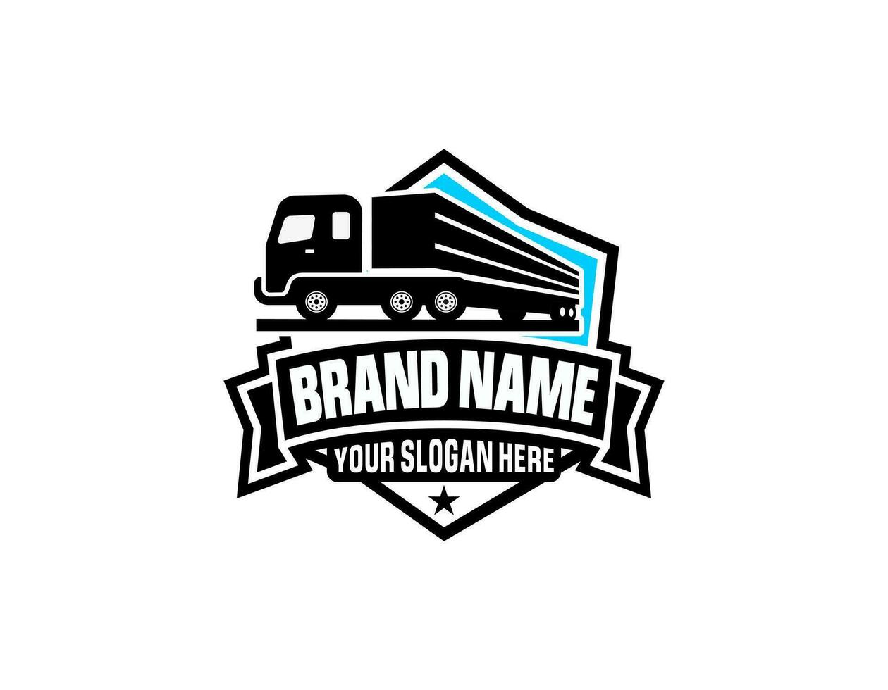 vrachtwagen logo sjabloon, perfect logo voor bedrijven gerelateerd aan de auto-industrie vector