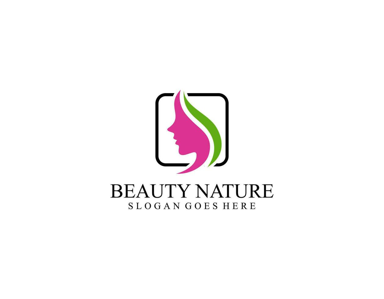 vrouw gezicht logo pictogram vector. vrouw gezicht logo ontwerp vectorillustratie, meisje silhouet voor cosmetica, beauty, salon, gezondheid en spa, mode thema's. vector