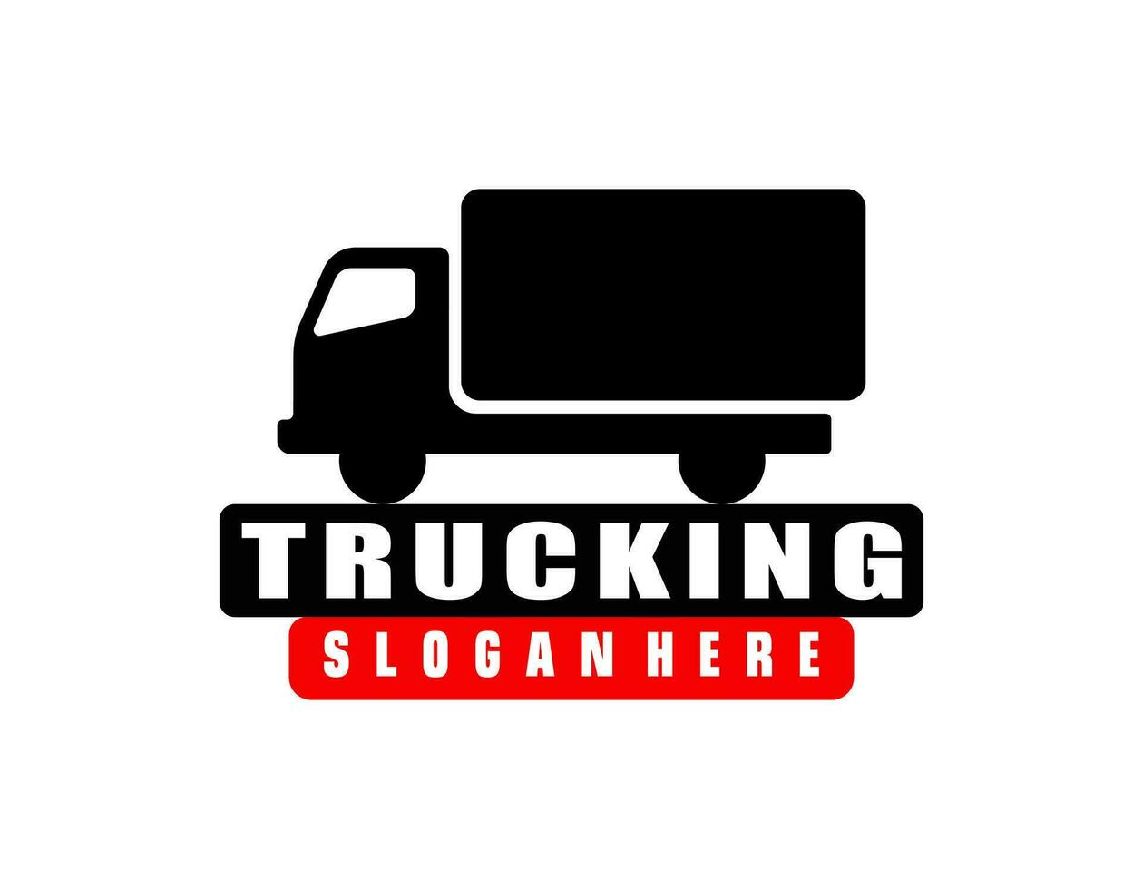 logistiek auto vrachtauto vervoer woordmerk logo ontwerp vector icoon illustraties.