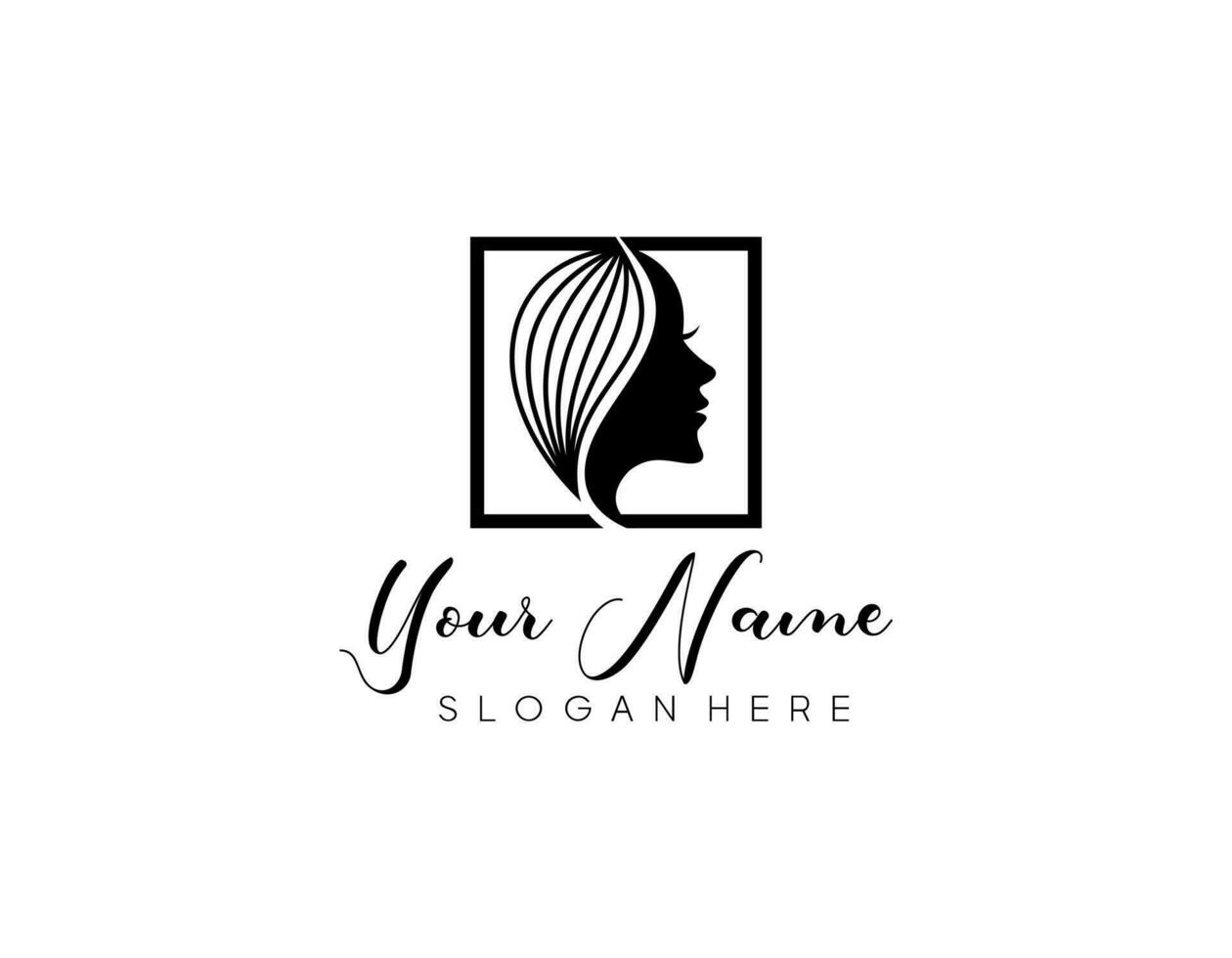 schoonheid spa logo ontwerp voor vrouw salon met creatief element en bedrijf kaart sjabloon vector