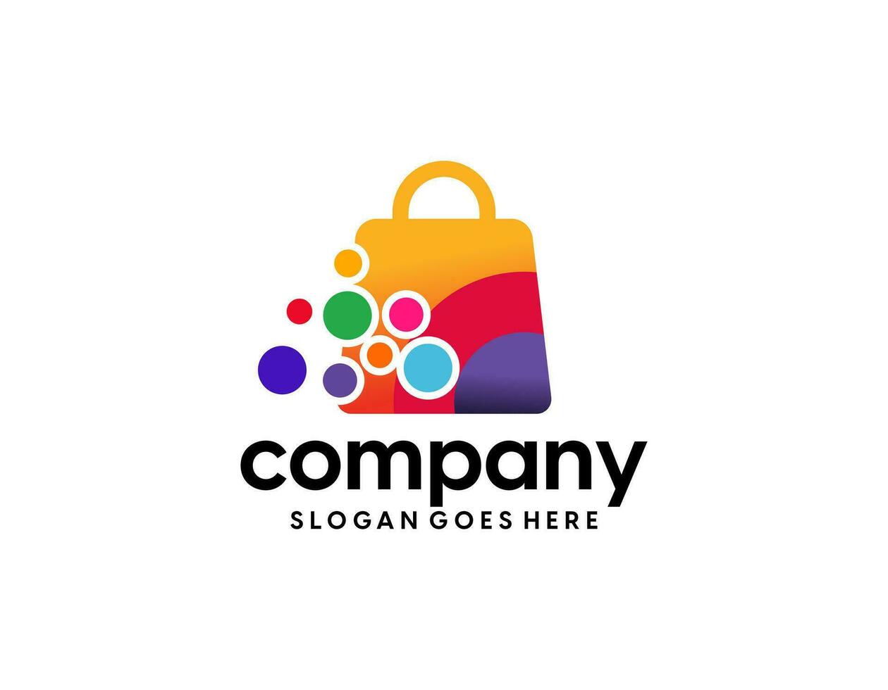 online boodschappen doen logo ontwerp sjabloon vector