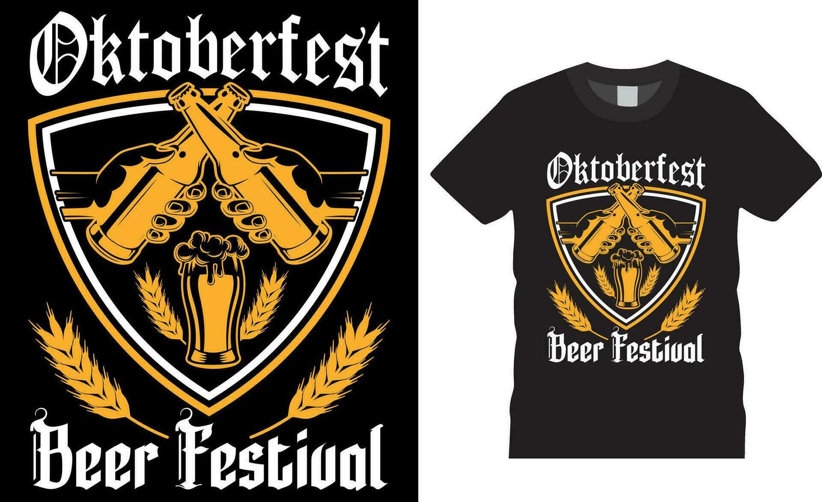 oktoberfeest bier festival vector grafisch t overhemd ontwerp. oktoberfeest bier festival