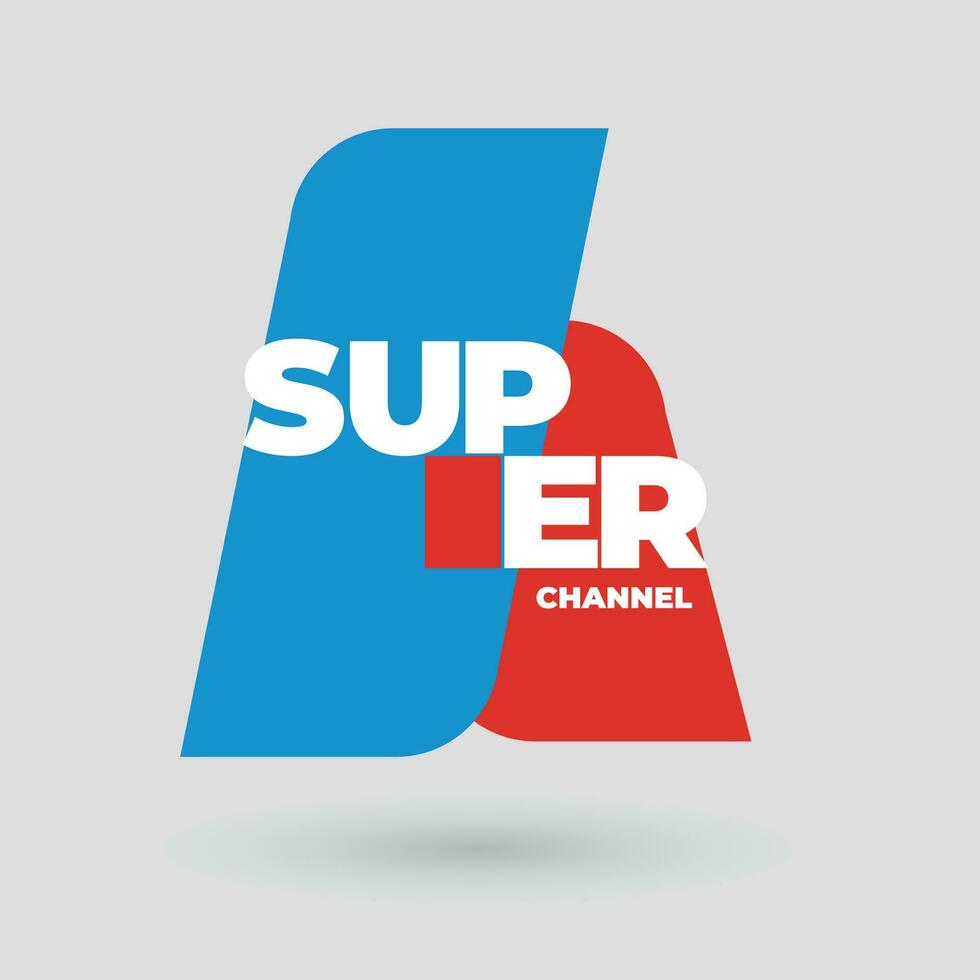 professioneel TV kanaal logo ontwerp concept vector illustratie