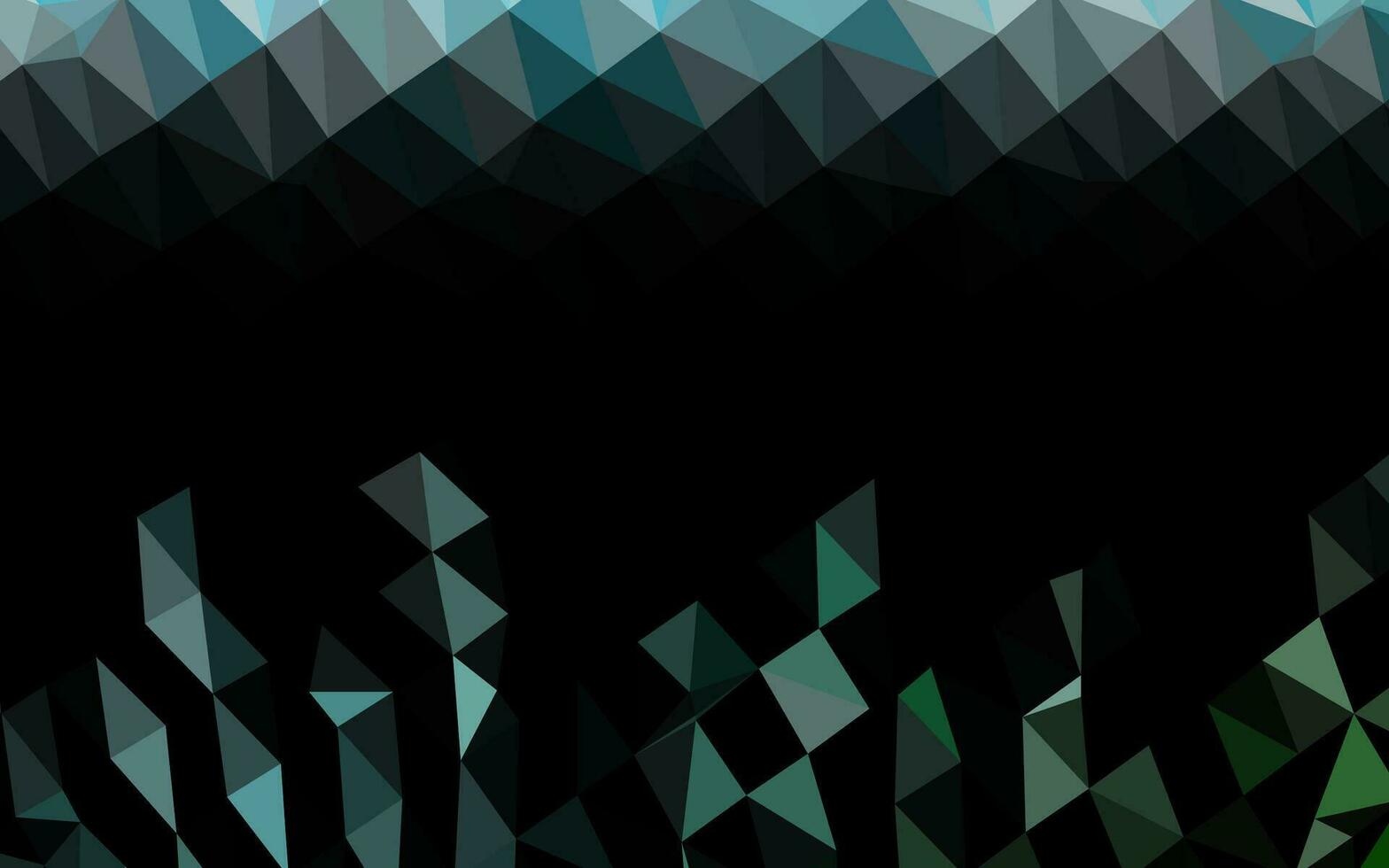 lichtblauwe, groene vector driehoek mozaïek textuur.