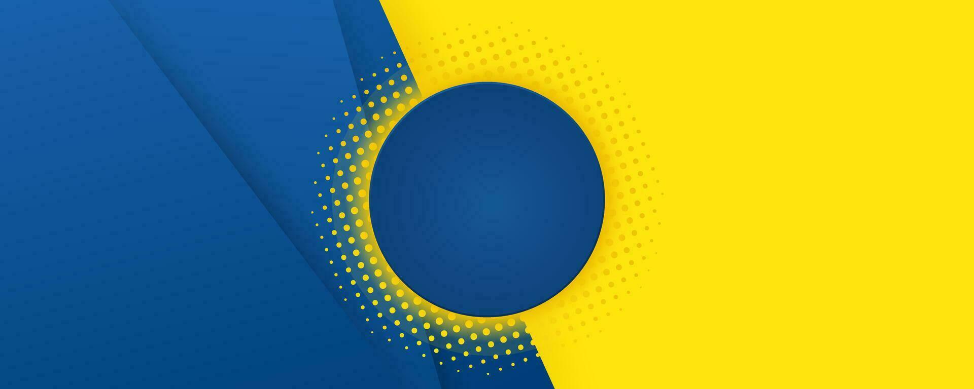 een modern geel en blauw halftone achtergrond Sjablonen ontwerp en modieus bstract banier geel en blauw achtergrond ontwerp vector