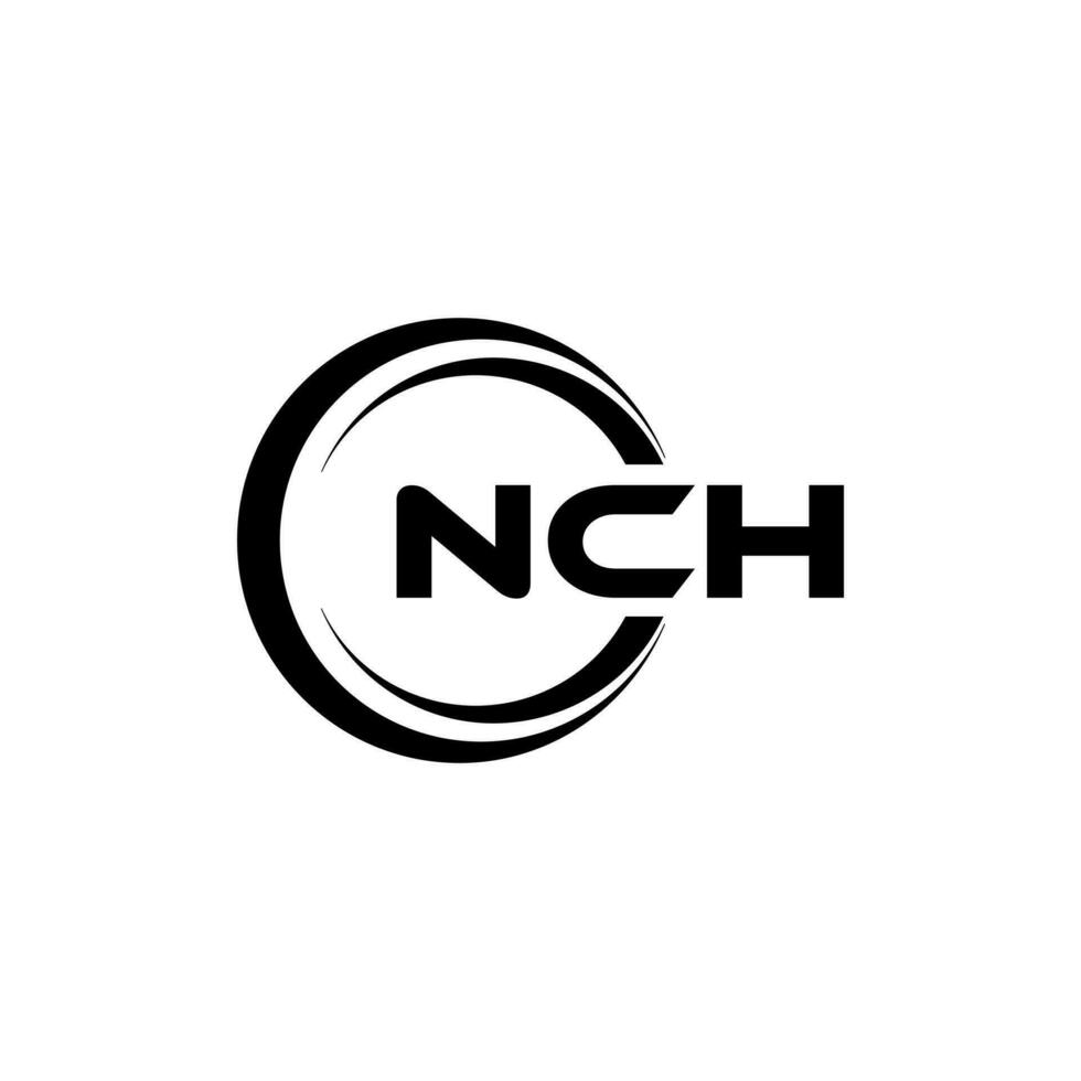 nch logo ontwerp, inspiratie voor een uniek identiteit. modern elegantie en creatief ontwerp. watermerk uw succes met de opvallend deze logo. vector