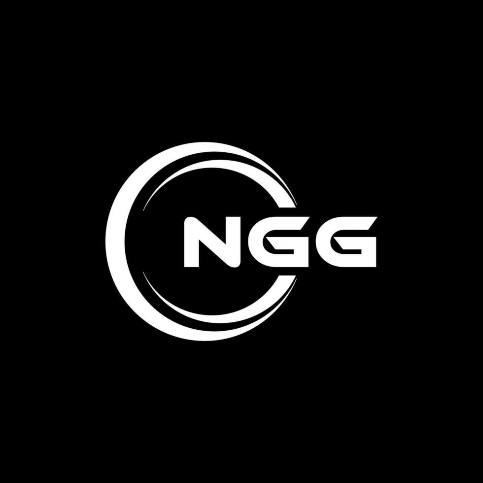 ngg logo ontwerp, inspiratie voor een uniek identiteit. modern elegantie en creatief ontwerp. watermerk uw succes met de opvallend deze logo. vector