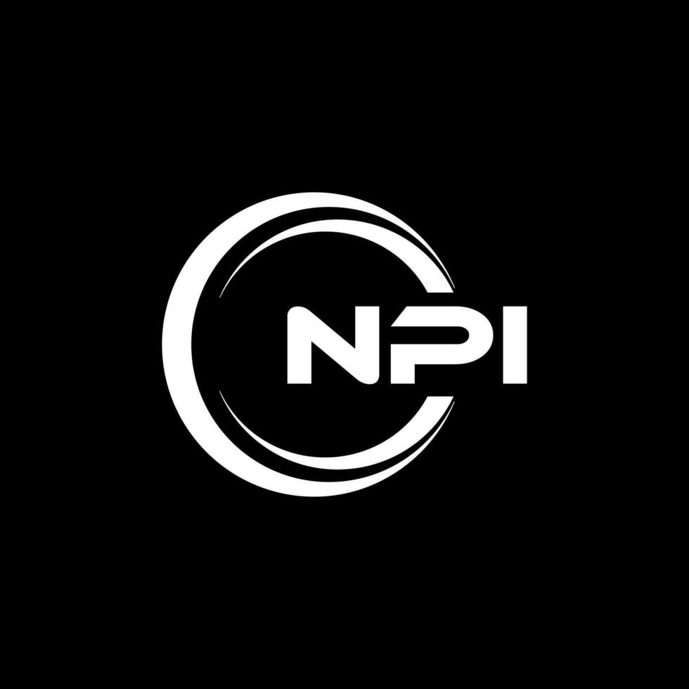 npi logo ontwerp, inspiratie voor een uniek identiteit. modern elegantie en creatief ontwerp. watermerk uw succes met de opvallend deze logo. vector