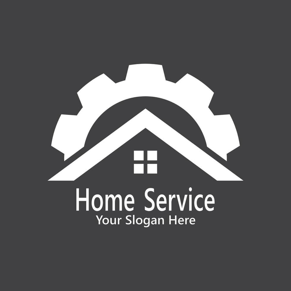 huis onderhoud bouw logo vector sjabloon