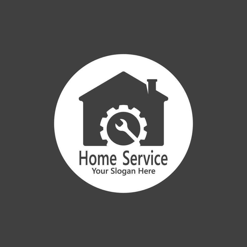 huis onderhoud bouw logo vector sjabloon