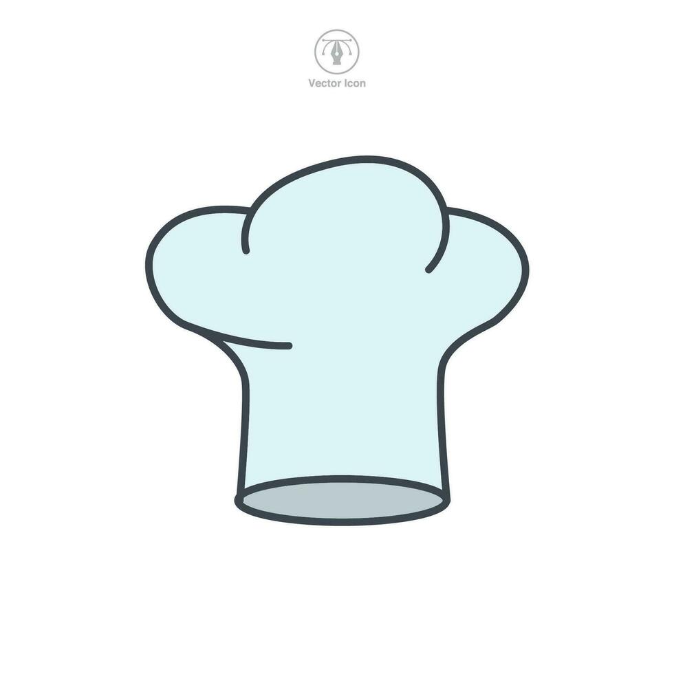 chef hoed icoon symbool vector illustratie geïsoleerd Aan wit achtergrond