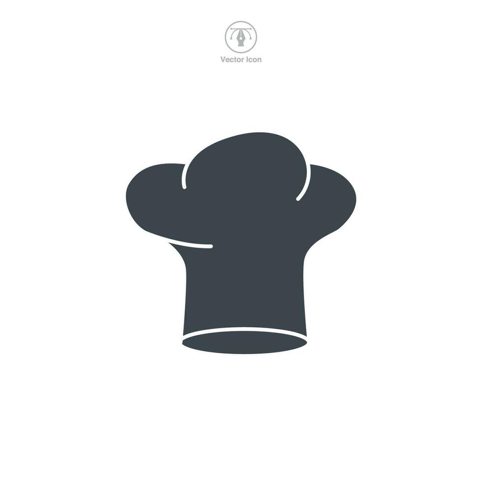 chef hoed icoon symbool vector illustratie geïsoleerd Aan wit achtergrond