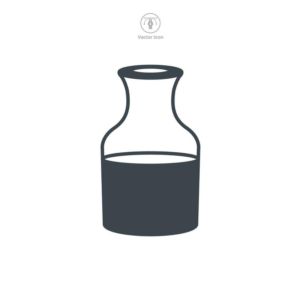 fles van olie icoon symbool vector illustratie geïsoleerd Aan wit achtergrond