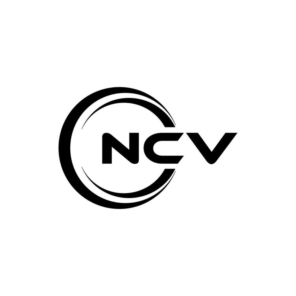 ncv logo ontwerp, inspiratie voor een uniek identiteit. modern elegantie en creatief ontwerp. watermerk uw succes met de opvallend deze logo. vector