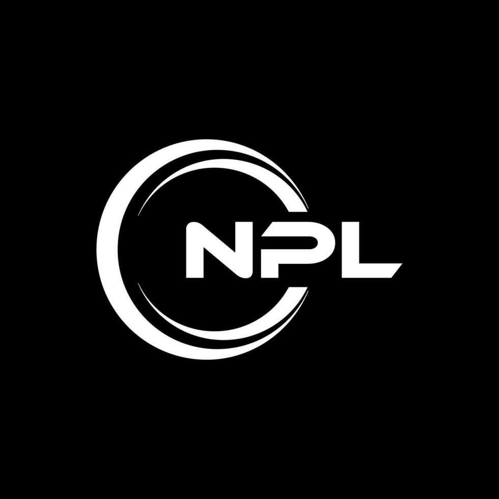 npl logo ontwerp, inspiratie voor een uniek identiteit. modern elegantie en creatief ontwerp. watermerk uw succes met de opvallend deze logo. vector