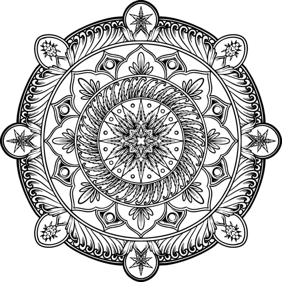 psychedelisch mandala met hennep blad ornamenten illustraties monochroom vector illustraties voor uw werk logo, handelswaar t-shirt, stickers en etiket ontwerpen, poster, groet kaarten reclame