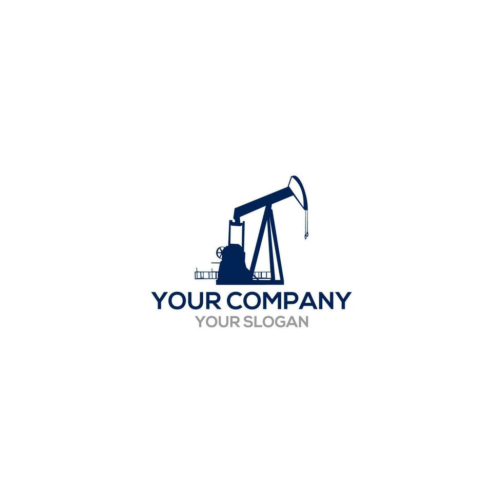 olie boren tuigage logo ontwerp vector