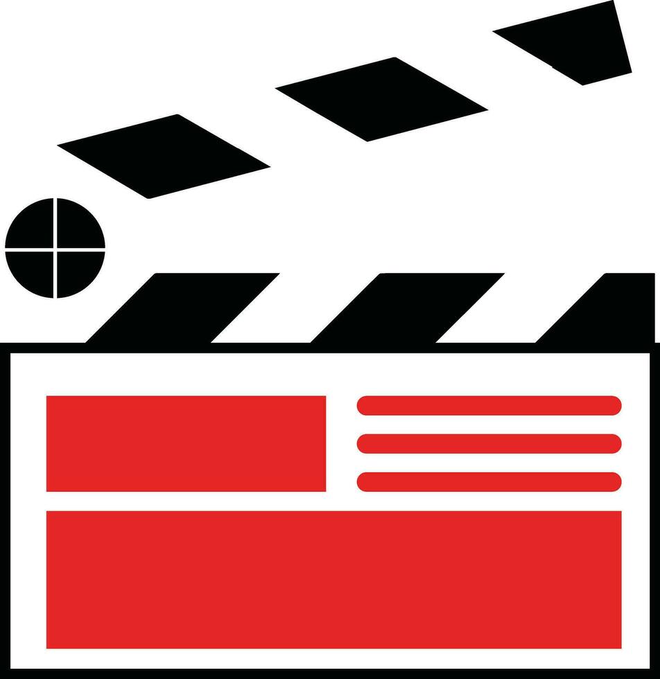 Filmklapper logo ontwerp vector