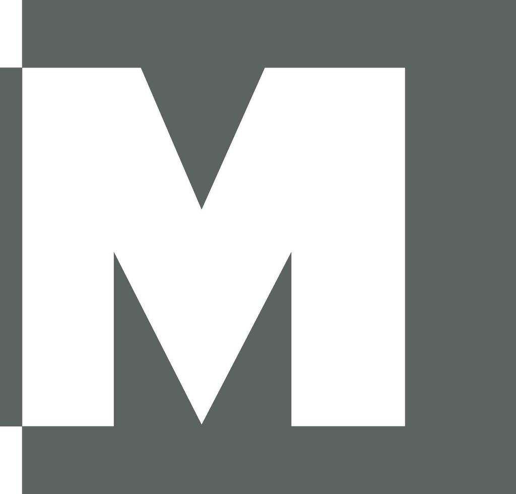 letter m logo vector