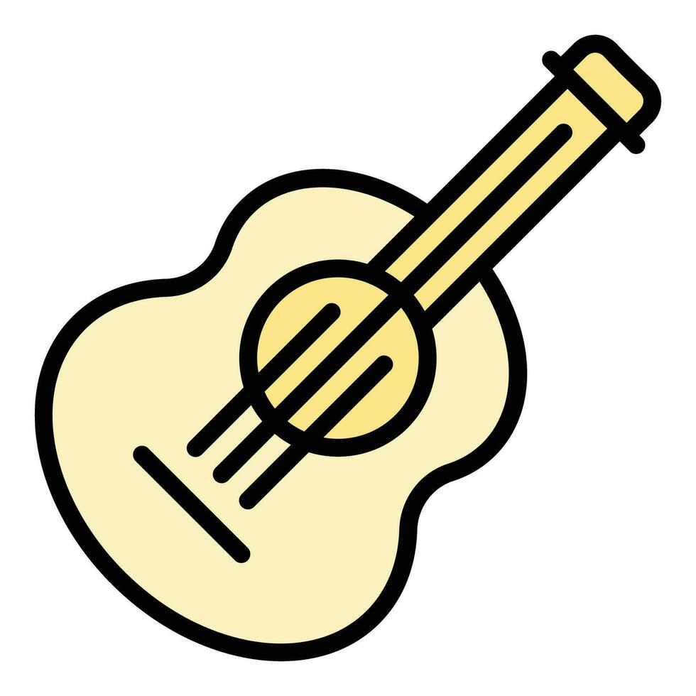 comics ukulele icoon vector vlak