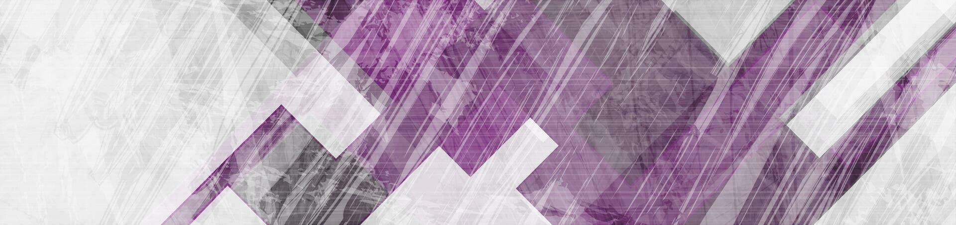 Purper grijs strepen grunge abstract tech meetkundig achtergrond vector