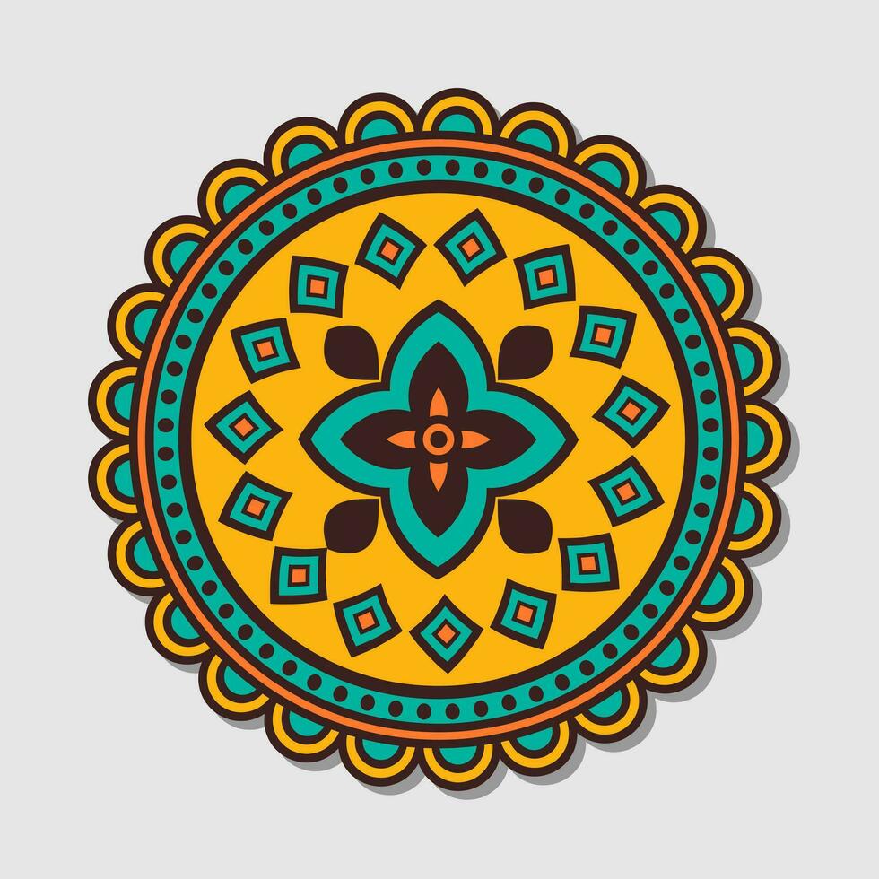 vector hand- getrokken tekening mandala.