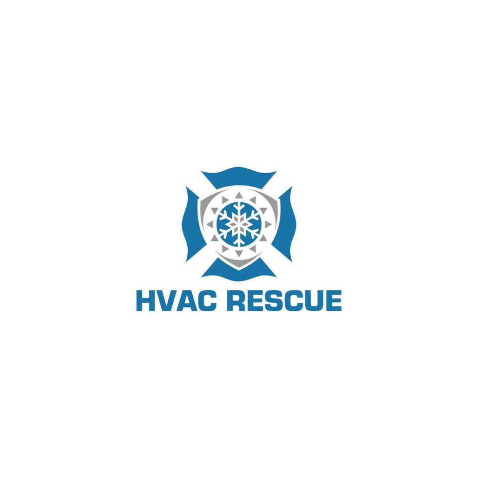 hvac redden logo ontwerp vector