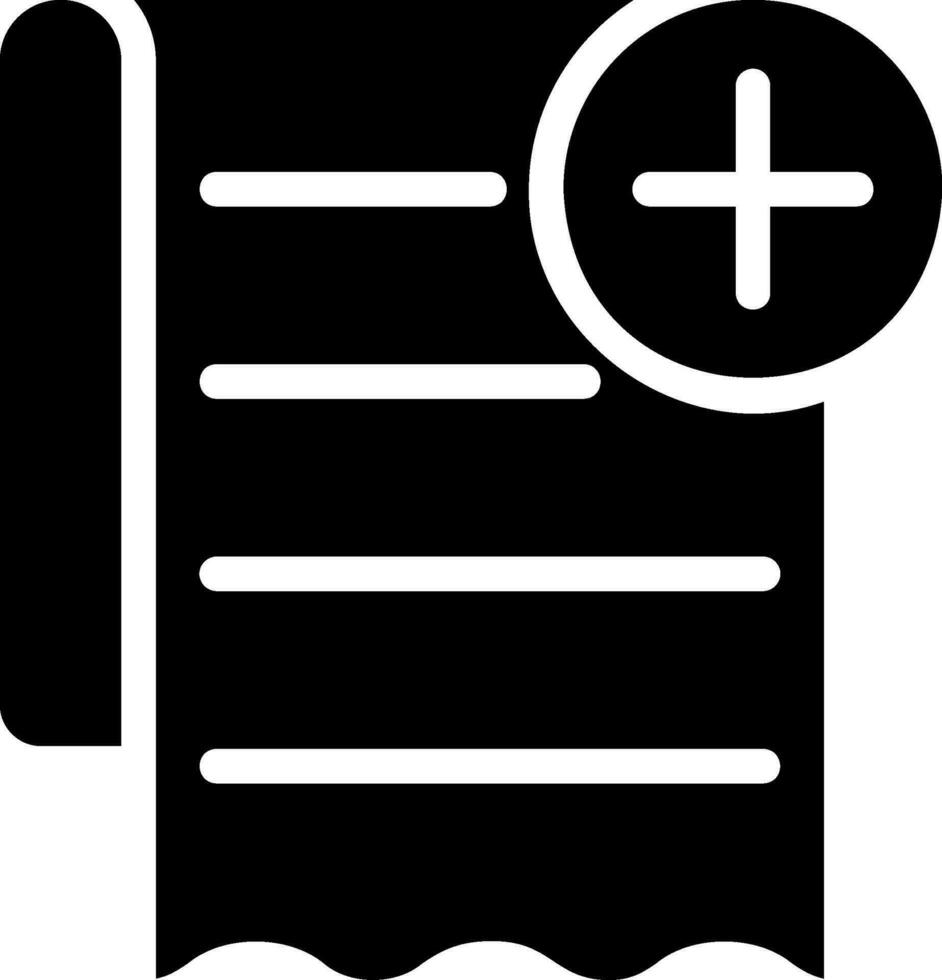 papieren glyph-pictogram vector