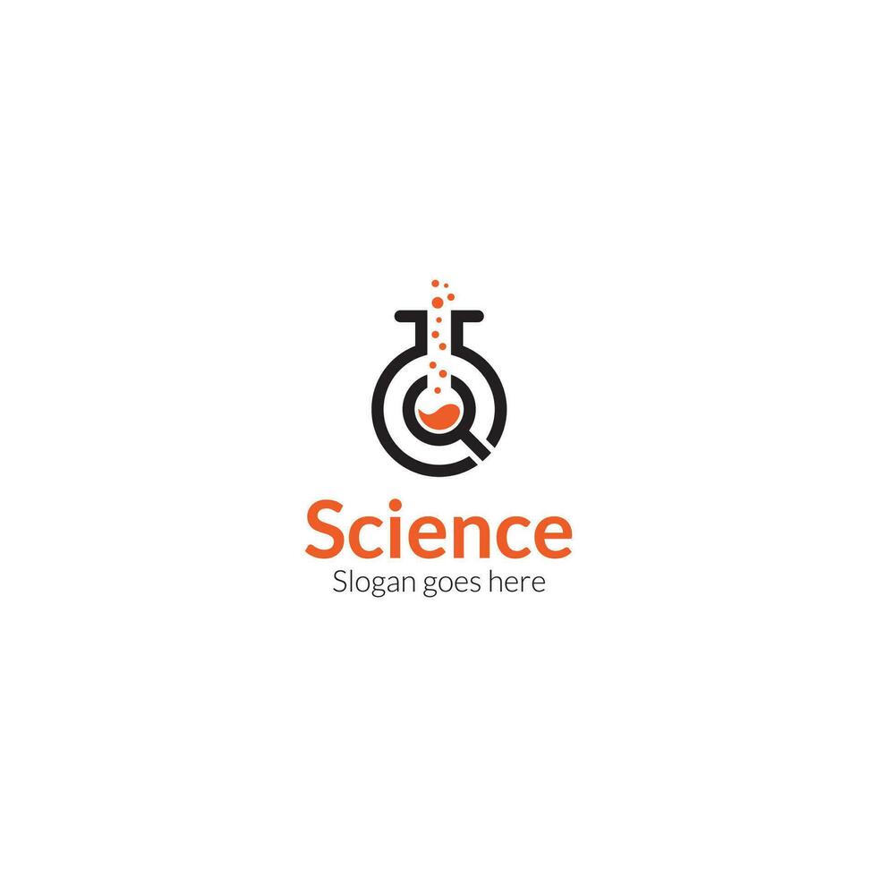 medisch laboratorium logo wetenschap labs logo ontwerp bio biologisch laboratorium logo vector formaat
