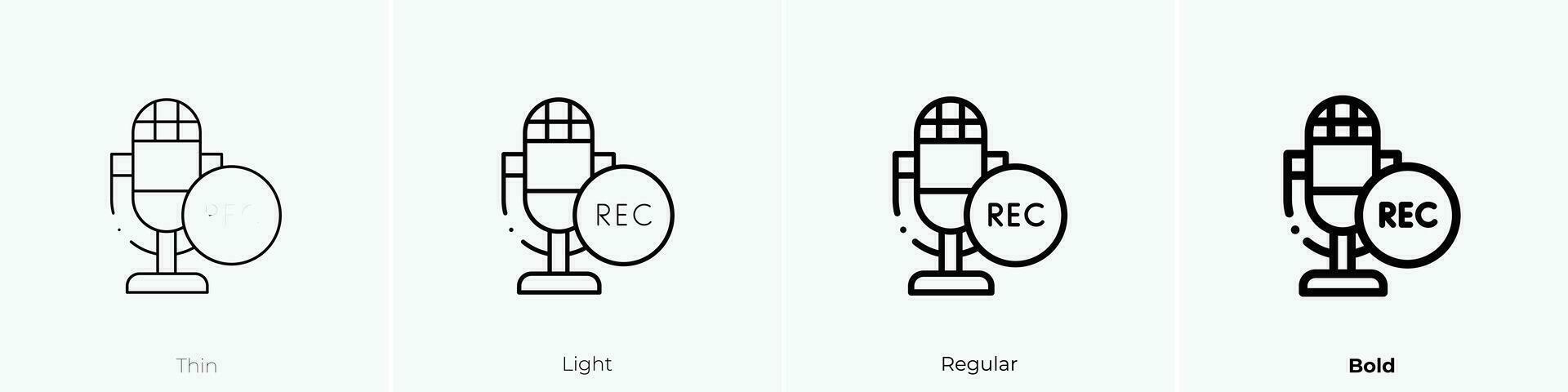 stem Vermelding icoon. dun, licht, regelmatig en stoutmoedig stijl ontwerp geïsoleerd Aan wit achtergrond vector