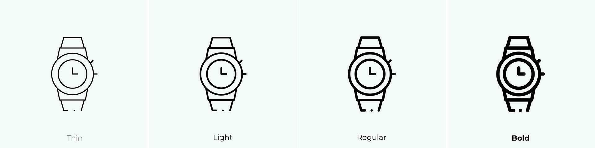 kijk maar icoon. dun, licht, regelmatig en stoutmoedig stijl ontwerp geïsoleerd Aan wit achtergrond vector