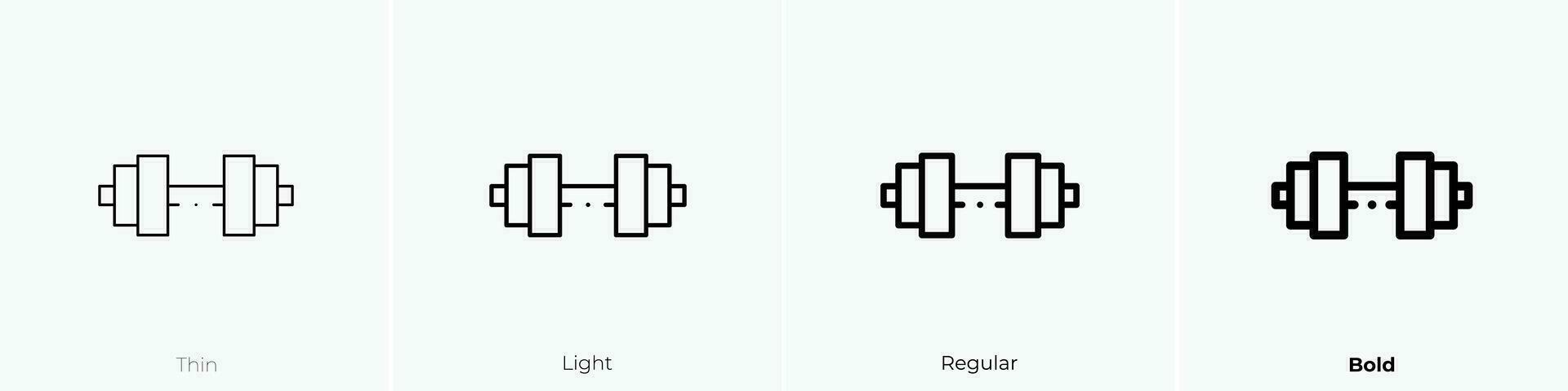 gewicht icoon. dun, licht, regelmatig en stoutmoedig stijl ontwerp geïsoleerd Aan wit achtergrond vector