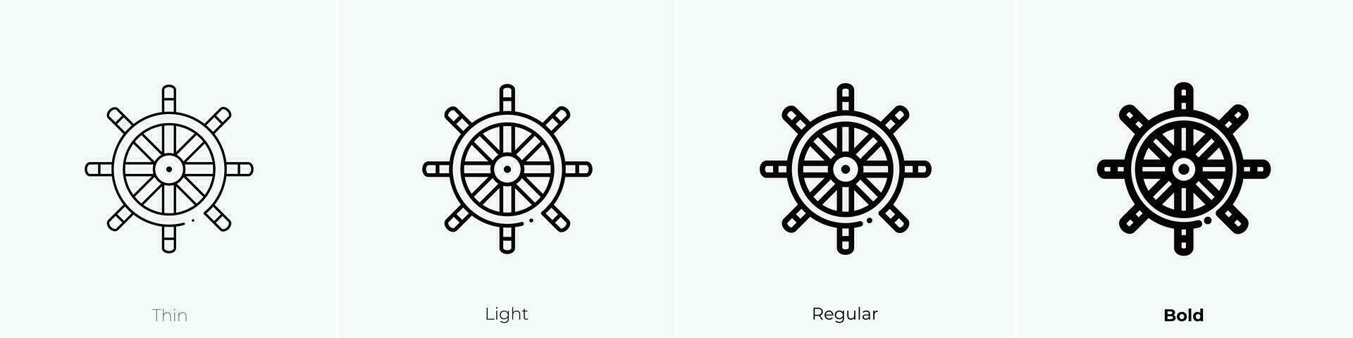 wiel icoon. dun, licht, regelmatig en stoutmoedig stijl ontwerp geïsoleerd Aan wit achtergrond vector