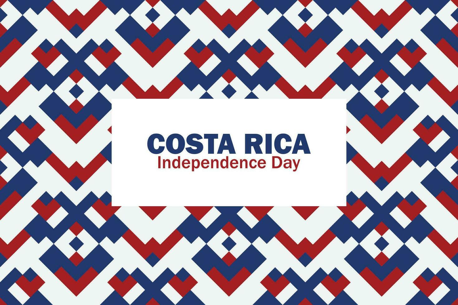 gelukkig costa rica onafhankelijk dag vector sjabloon ontwerp illustratie